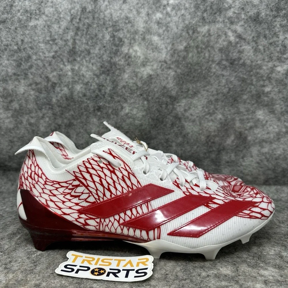 Adidas Adizero Electric Exotic Football Cleats Mens Size 11 Red White IH8571